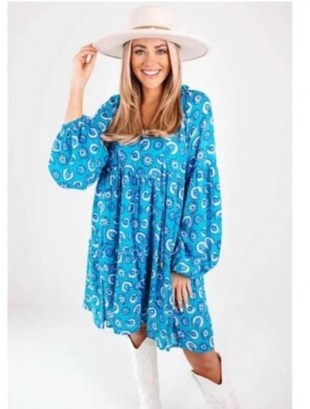 J. Marie "The Tamara Long Sleeve Dress"  Medium